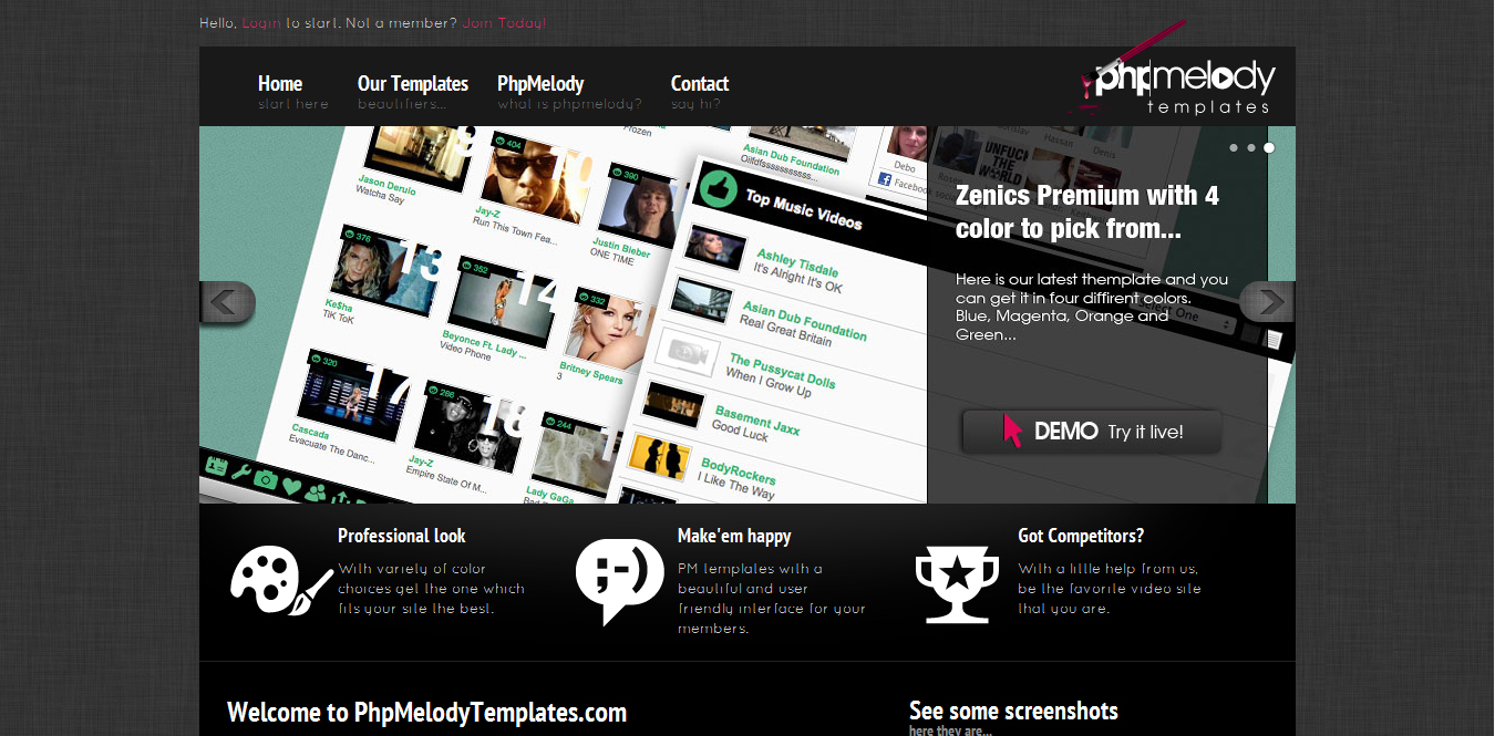 CMS Made Simple Theme Preview